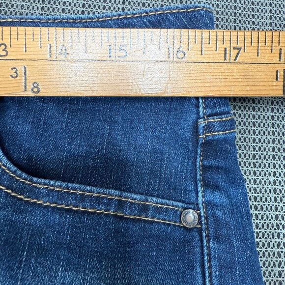 Ana A New Approach Womens Size 10 Blue Denim Shorts Mid-Rise Rolled Cuff - Picture 5 of 10